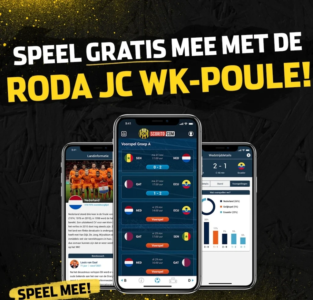 Roda JC Scorito WK-Poule